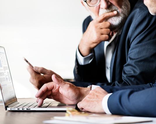 consulting business plan on laptop